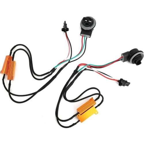 2pcs 3157B LED 50W 8ohm Load Resistor Wiring Error Free Decoder for Car Brake