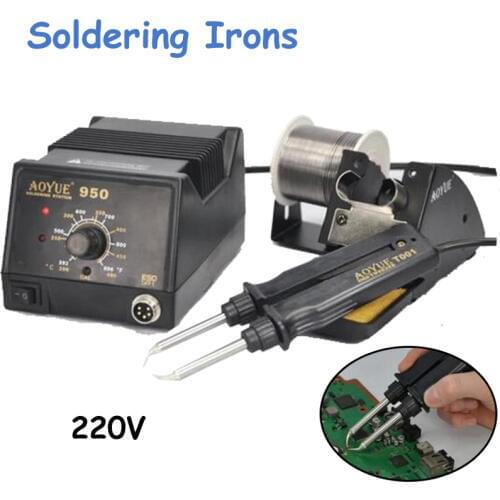 220V/110V Hot Tweezer Repair Rework Station SMD Hot Air Electric Soldering Irons Machine 950
