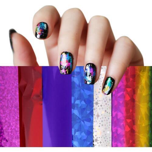 4cm*30cm Transfer Foil Nail Art Star Design Sticker Decal For Polish Care DIY Colorful Nail Art