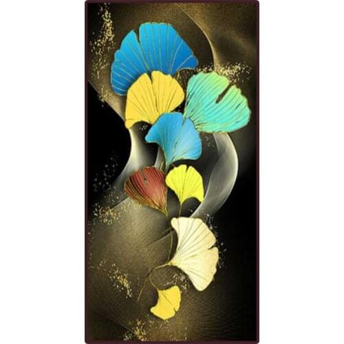 5D DIY Diamond Painting Golden leaf 3d cross stitch mosaic full square round diamond embroidery rhinestone paintings,N1539