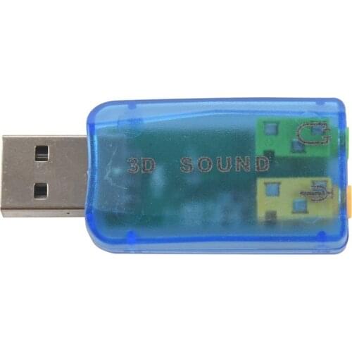USB 5.1 Stereo Sound Card Adaptor (Windows 7 Compatible)