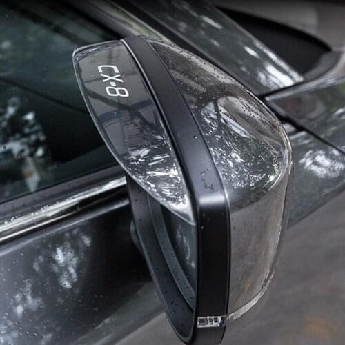 CEYUSOT FOR Mazda CX- 8 Car Accessories Rearview Mirror Rain Eyebrow Rain Cover Mazda CX8 Rain Proof Parts For Rearview Mirror