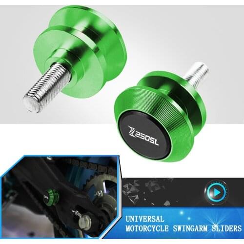 For Kawasaki Z125 Z 125 Z250SL Z250 SL 2014-2021 2020 2019 2018 10MM Motorcycle Accessories Swingarm Spools Slider Stand Screw