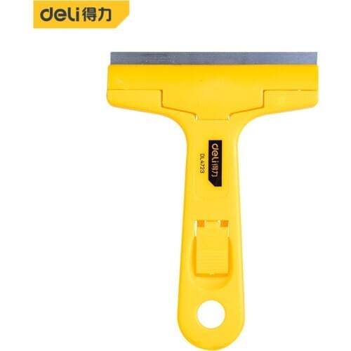 Deli New Good Quality Stainless Steel Wallpaper Paint Tiles Flooring Scraper Remover with Blade Household Cleaning Tools