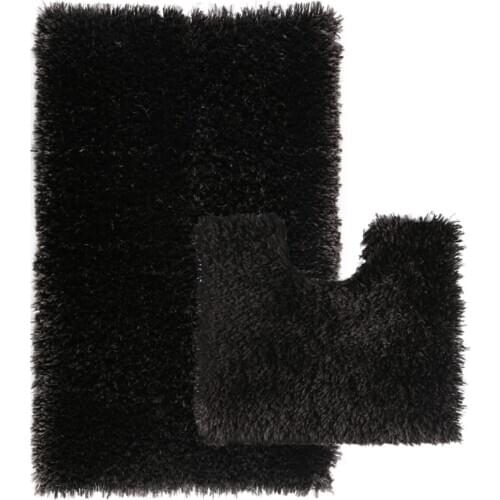 Home Ultra Soft Non-Slip Bottom Sheep Lıne Bath Rug Set