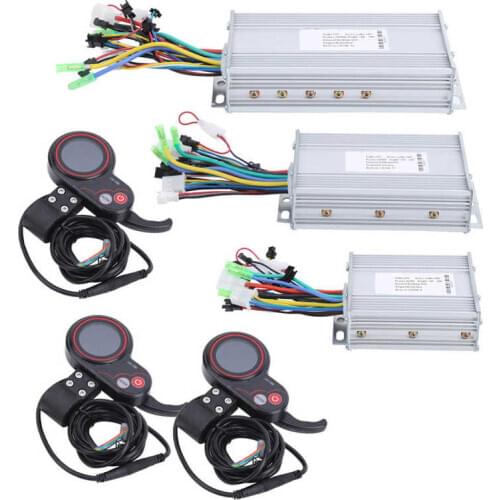 Electric Bike Controller 24/36/48/60V 450/500/1000W Electric Scooter Motor Controller E-Bike 2 in1 LCD Display Thumb Shifter