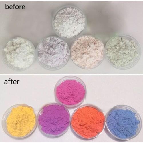 5 Color UV Color Change Pigment Powder Photochromic Pigment Resin Jewelry Making G32D