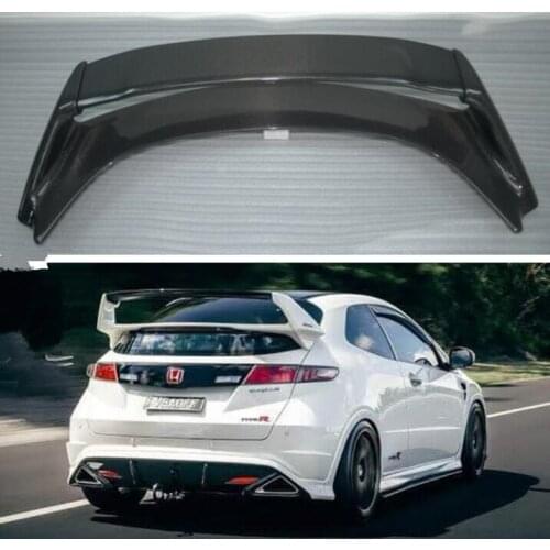 GT STYLE REAL CARBON FIBER REAR WING TRUNK LIP SPOILER FOR HONDA Civic FN2 Type R 2007 2008 2009 2010 20211