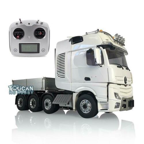 LESU Metal Chassis Hercules Actro Cabin 1/14 RC Car Truck W/ Motor Light Sound Radio THZH0707-SMT3