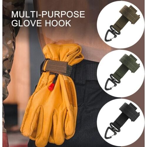 Multifunctional Glove Hook Military Fan Outdoor Tactical Gloves Climbing Rope Storage Buckle