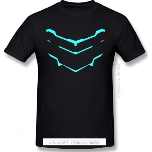 V Design Anime Clothes Design Dead Space Survival Horror Game Pure Cotton Men T-Shirt
