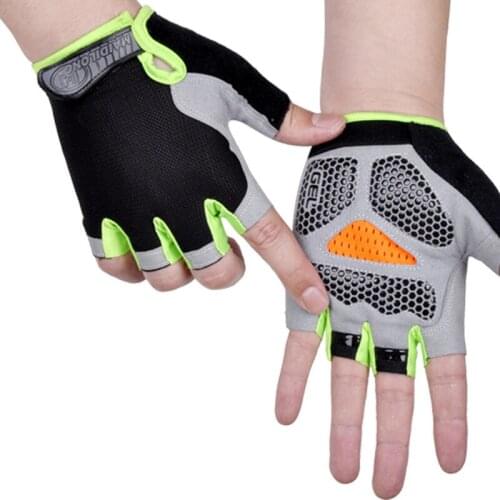 Anti-slip Anti-sweat Half Finger Cycling Gloves MTB Men Women Breathable Anti-shock Sports Bicycle Riding Fishing Glove