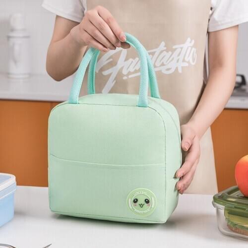 New lunch box bag portable insulated lunch bag portable go out to work lunch with rice bag food storage and preservation