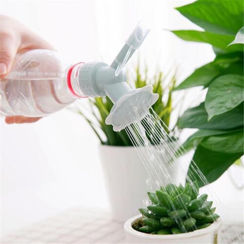 Hot New 2 In 1 Plastic Sprinkler Nozzle Waterers Bottle For Flower indoor plants Watering Cans Sprinkler Shower Head Garden Tool