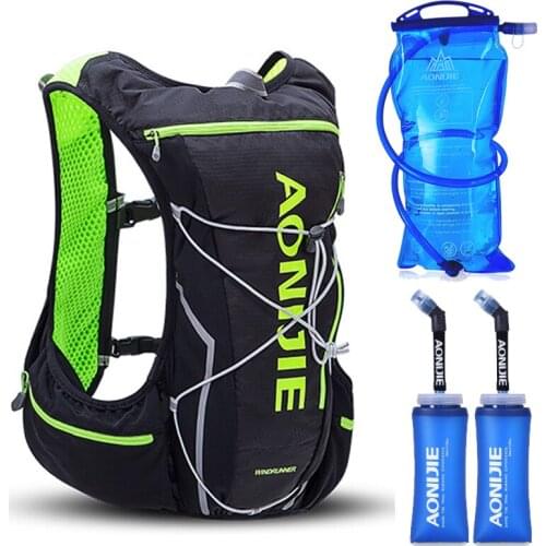 AONIJIE E904 10L Outdoor Pack Bags Hiking Backpack Vest Professional Marathon Running Cycling Backpack for 1.5L/2L Water Bag