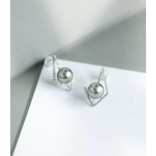 Hot Style 925 Sterling Silver Earrings Findings Base Mountings Jewelry Parts Accessories for Pearls Beads Agate Jade Crystal