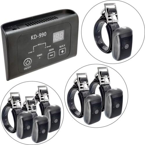 In Ground Electronic Dog Fence Collar System KD990 With Rechargeable Receiver and 300 Meters Wire For Dog Training