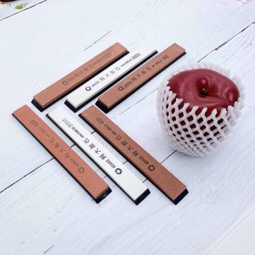 Natural corundum sharpening whetstone with base sharpener for kitchen knife professional outdoor small Fixed angle sharpener