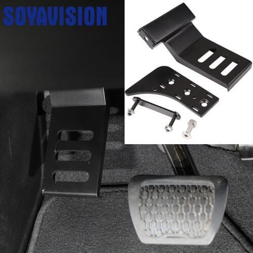 High Quality Aluminum Alloy Metal Car Interior Decoration Foot Pedal Left Side Foot Rest Kick Panel For Jeep Wrangler JL 2018