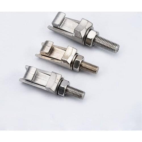 Stainless Steel SS304 Clamp Hook Head Bolt Calliper Vacuum C-type ISO M8/M10/M12 Flange Clamp Pipe Hoop