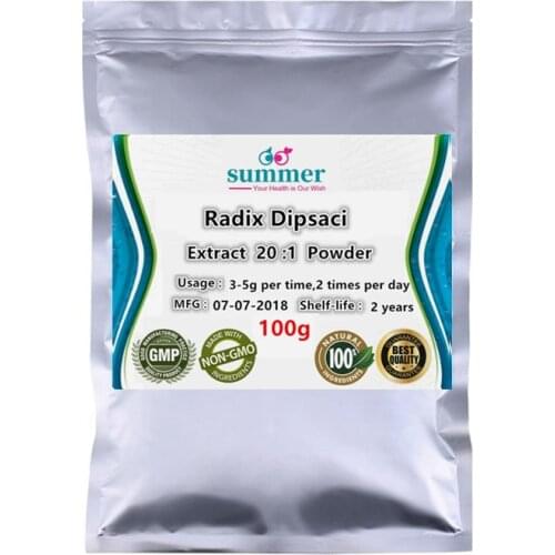 100-1000g Radix Dipsaci extract 20:1 powder,Dipsacales,teasel root,Continuum extract for Anti-vitamin E deficiency,strong muscle