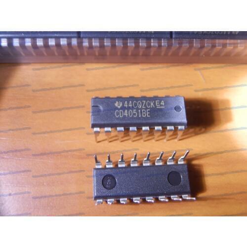 20PCS/lot CD4051 CD4051BE DIP16 IC MUX/DEMUX 8X1