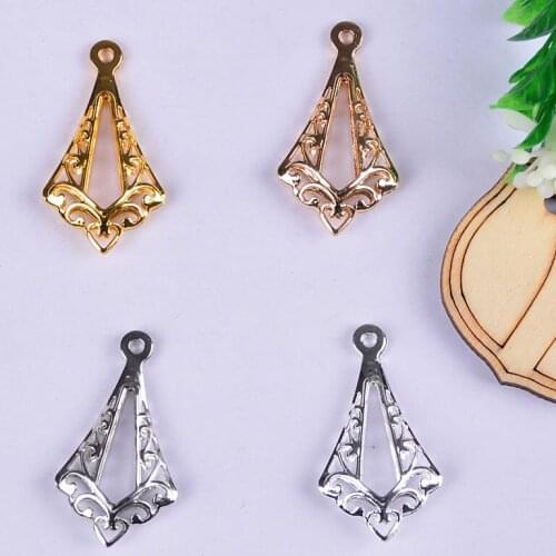 5pcs ZHU RU 17*30MM Retro arrow Cutting totem Drop-shaped head Hanging Ornaments DIY Jewelry Findings for jewelry making