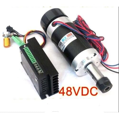 500w air spindle PCB brushless spindle motor WS55-220 with dedicated controller