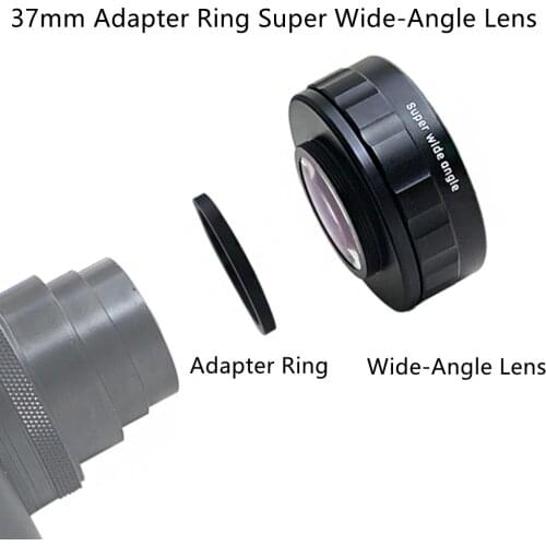 For digital Camera 37mm Adapter Ring Super Wide-Angle Add-On Lens for ZV1 Black Card Canon Camera Accessories