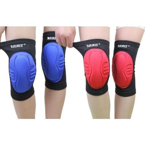 Elastic dancing sponge knee pads volleyball knee pad football protector sports knee protector red/blue