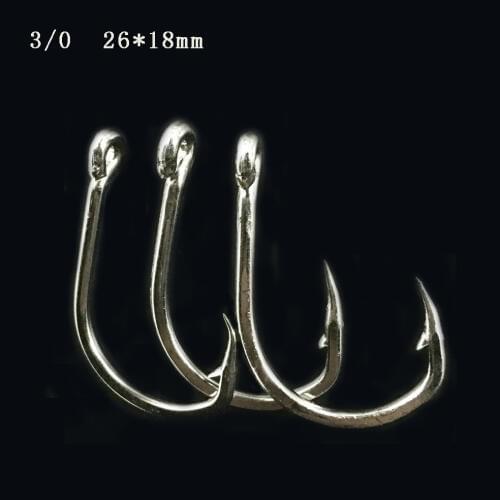 CN06 3/0 Assist hook Sea Fishing Hook Jigging Hook Stainless steel Metal jig jig hooks No Rust