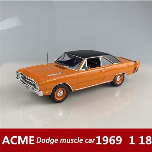 ACME 1:18 1969 DODGE Charger R/T Muscle Old Car model Diecast Model Car Toy New In Box NEW ARRIVAL Present a gift