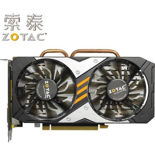 Original ZOTAC Video Card GPU GTX960-4GD5 128Bit GDDR5 GM206 PCI-E Graphics Cards For NVIDIA Map GeForce GTX 960 4GB Devastators