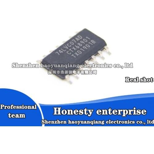 5PCS Genuine original 74LVC07AD 74LVC07 SMD SOP-14 buffer logic chip