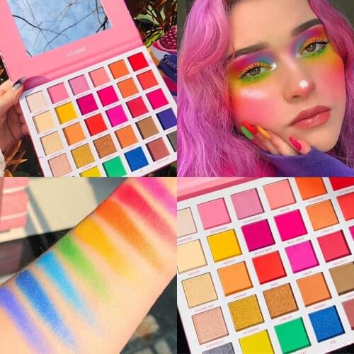 30 Color Eye Shadow Palette Metallic Vibrant Bright Glitter Shimmer Matte EyeShadow Pallete Pigmented Makeup Palette Cosmetic