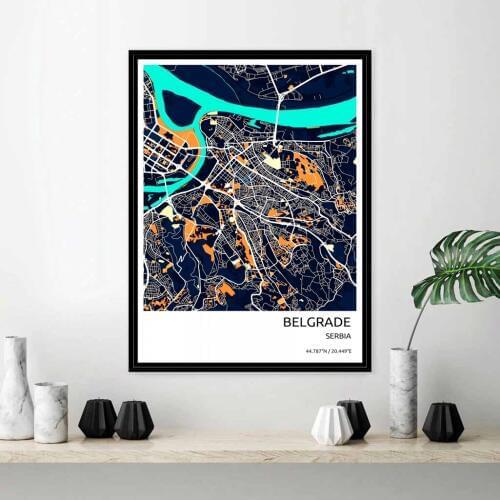 City Belgrade Serbia Poster