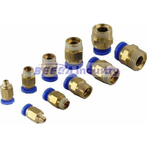 Pneumatic quick-release quick trachea connector PC8-02 copper thread through 4-M5 / 6-01 / 10-03 / 12-04 16