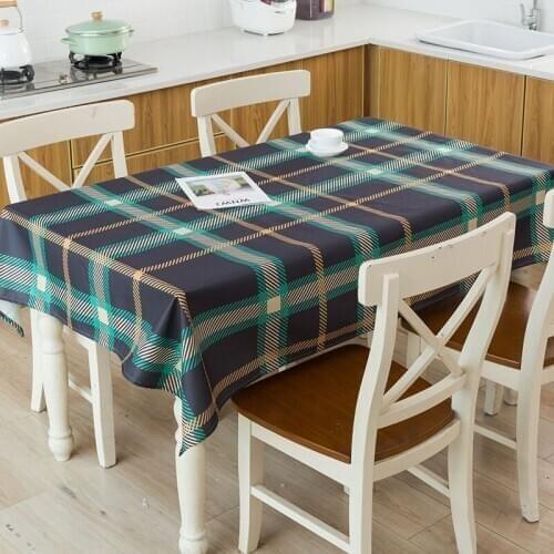 Geometric Stripe Table Cloth Rectangular Dining Table Cover Waterproof Tablecloth Modern Decorative Tablecloth For Kitchen Party