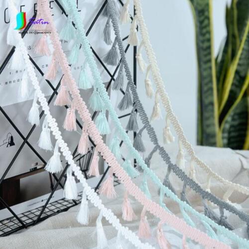 Hand-made DIY Material Lace Ribbon Fabric Curtain Fringe Decorative Accessories Cloth Art Trim Lace Tassel Colorful A0042A