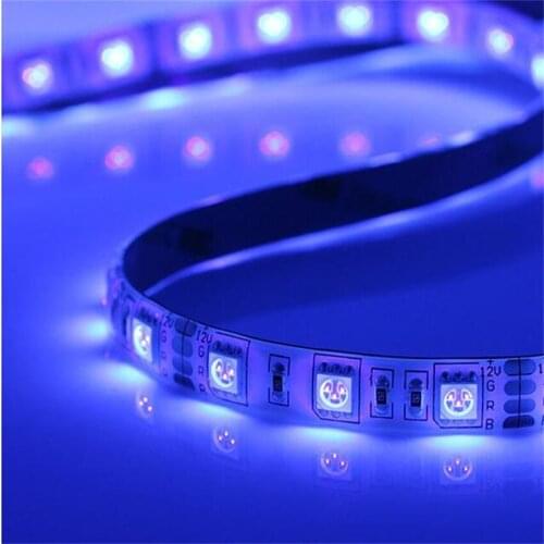 Free Shipping new arrival UV color LED strips SMD5050 60LED/m DC12V DC24V IP20