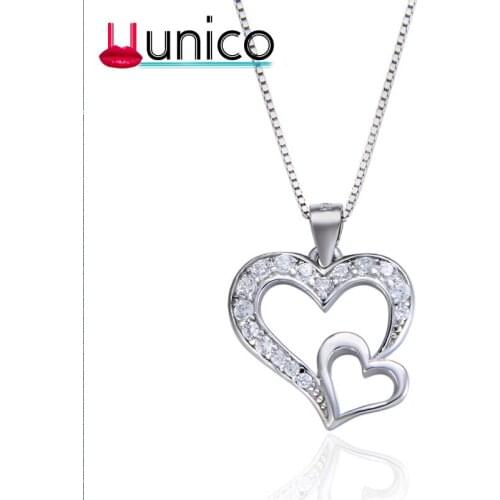 UUNICO all for handicrafts 925 sterling womens pendants womens jewelry heart pendant gifts for women Valentines Day present