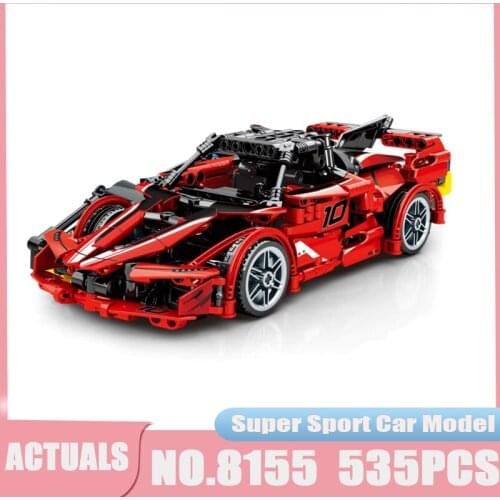 High-Tech Super Sport Lamborghinied Sian Car Ferraried FXX Model 8154 8155 Speed Vehicle Building Blocks Toys Kids Birthday Gift