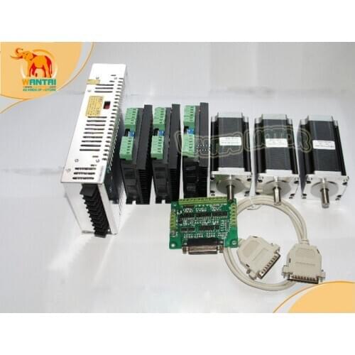 3AXIS Wantai Nema23 SingleShaft 57BYGH115-003 Stepper Motor 3Nm 425oz-in&DriverDQ542MA 50V4.2A CNC Rounter KIT