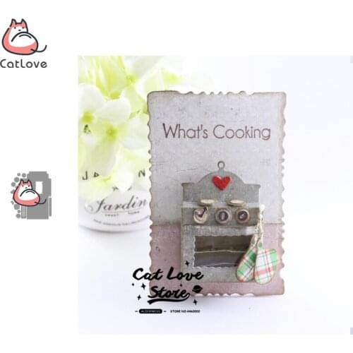 3D Kitchen Series Metal Cutting Dies Scrapbooking Stencil Die Cuts Card Making DIY Decorative Craft Embossing New Dies For 2019