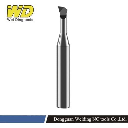 Diamond tip boring tool Ultra-hard PCD boring bar for inner Micro hole boring on small hole 1.5 2 3 4 5 6 7 9mm