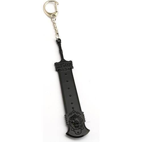NieR Automata Keychain Heroine 2B Weapon Model Pendant Metal Key Ring Holder Men Car Women Bag Key Chain Chaveiro Game Jewelry