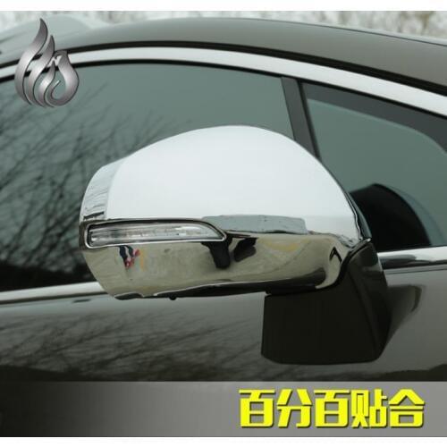 Car mirror cover side mirror cover special modified ABS Chrome trim 2pcs for Peugeot 3008 accessories +free gift
