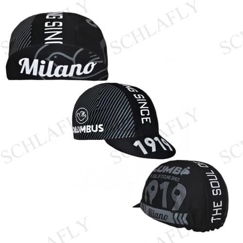 Black Cycling Caps Champions Retro Classical Cycling Caps Banana Cap Lines Caps Cycling Hat Schlafly