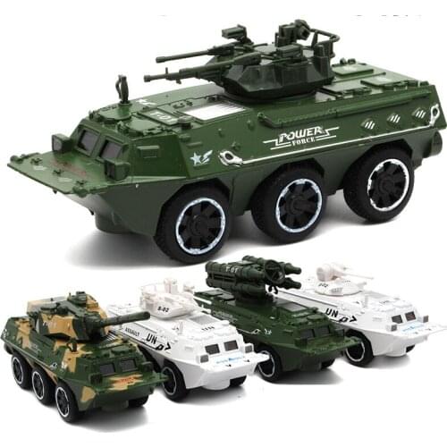 Electronic Sound & Light UN Peacekeeping Tank Antiaircraft missile armoured vehicle car Alloy collection model Military Fan gift