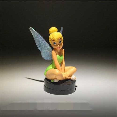 1piece 7cm original Classic Disney flower fairy Peter Pan Princess ction Figure Collectible Model Toy with boxllection ornaments